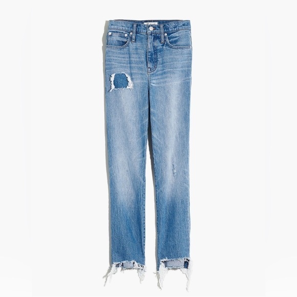 MADEWELL CLASSIC STRAIGHT JEAN IN CORRIE WASH STEP HEM EDITION 27 - Picture 1 of 15